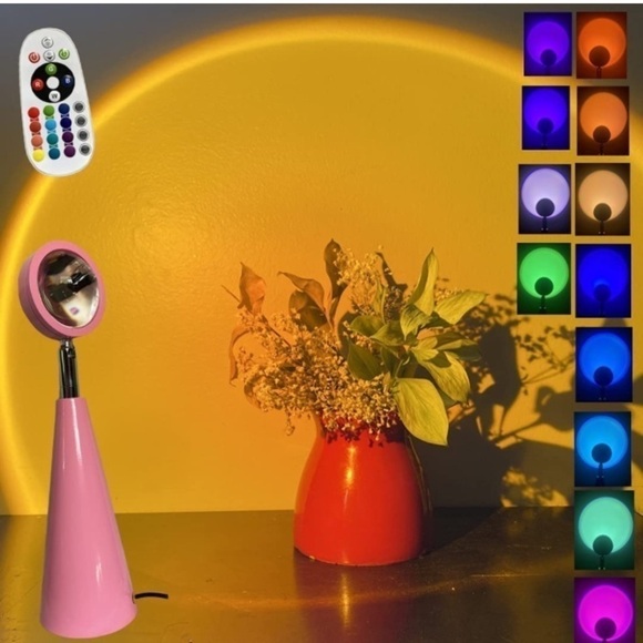 Brand New Sunset Lamp Projector USB w/ 16 Colors - Picture 1 of 12